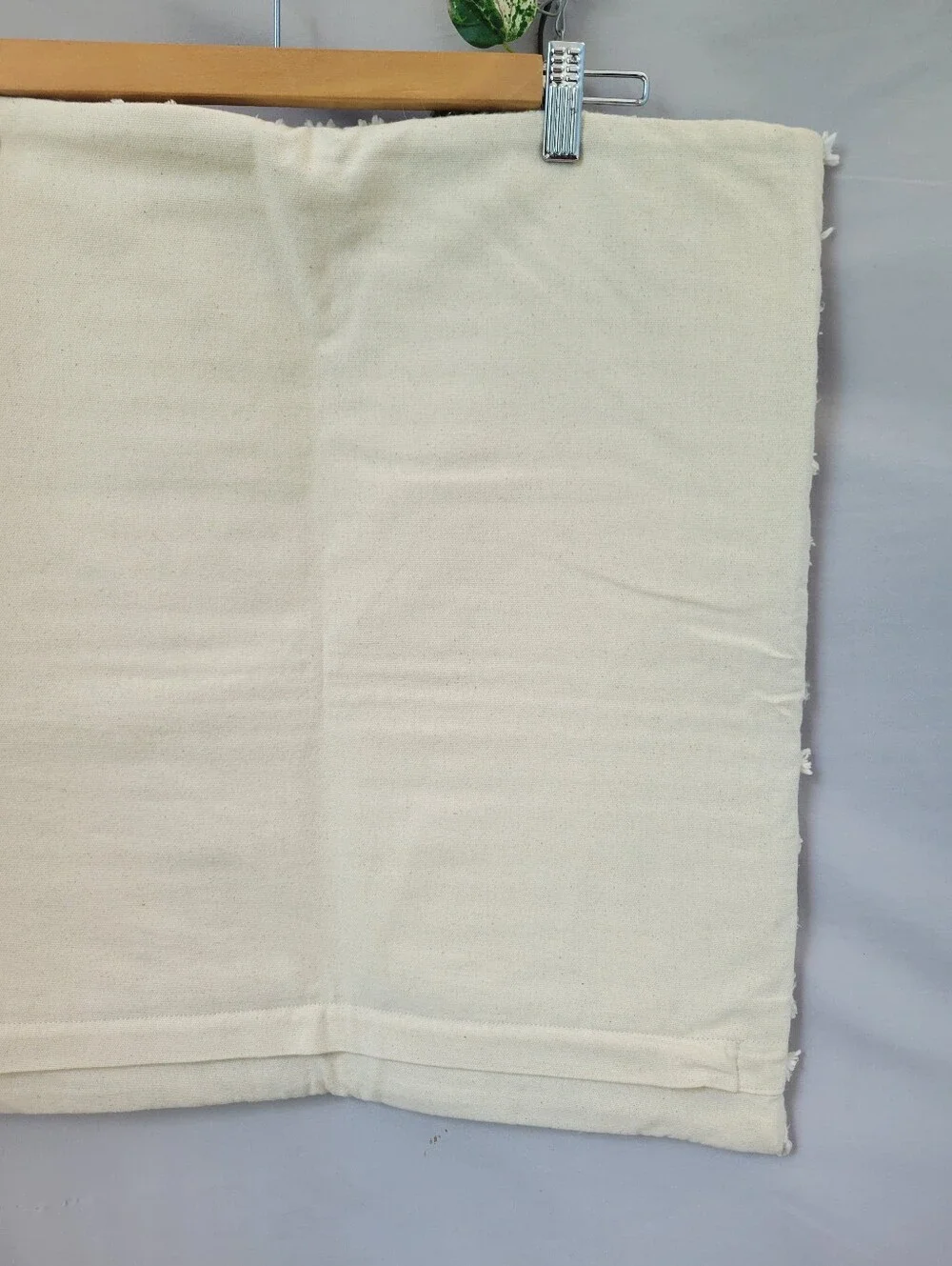 Pottery Barn Costero Handwoven Silk Pillow Cover Ivory 20 x 20